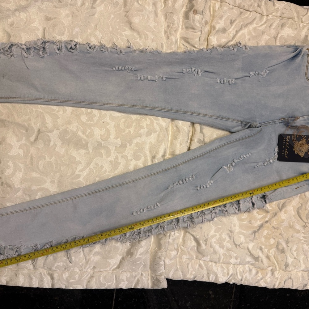 Light Blue Distressed Women Jeans